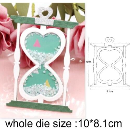 Craft dies Christmas Hourglass Metal Cutting Dies for DIY Scrapbooking die cut Embossing Album Card Making Stencil dies Template