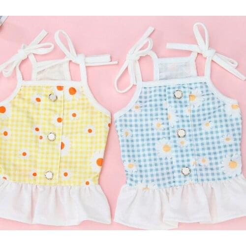 Cute Pet Dog Dress For Dogs Dresses Summer Dog Skirt Puppy Dog Clothes For Small Medium Dogs Costume Chihuahua Yorkshire Clothes