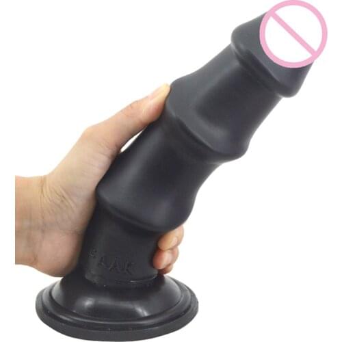 NNSX Simulated bamboo penis Vaginal clitoral masturbator With Suction Cup Couples Sex Toys Expanding anus device Adult supplies