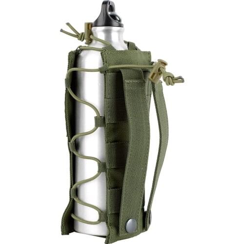 Military Molle Tactical Water Bottle Pouch Kettle Holder Outdoor Travel Camping Hiking Fishing Hunting Canteen Cover Holster Bag