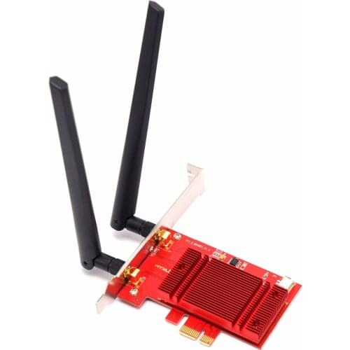 WTXUP for Intel 9260ac 5GHz 802.11ac 1730Mbps Desktop Wireless PCIe WiFi Adapter + Bluetooth 5.0 Combo WLAN Card for Windows 10