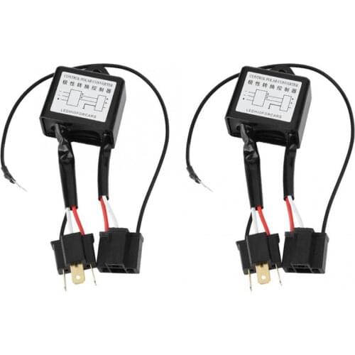 2pcs LED Negative Converter Polar inverter Negative Switch Harness Adaptor Reversed Polarity for H4 accessoire voiture New