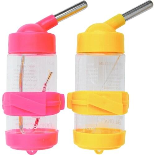 80ml Dog Bird Hamster Hanging Bottle Auto Feeder Rabbit Pet Water Dispenser