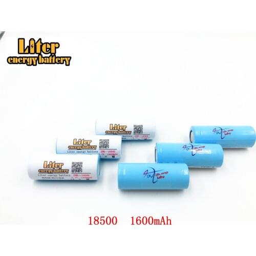 2pcs/lot 18500 Batteries 18490 Real 1600mAh Li-ion Lithium 3.7V Rechargeable FlashLight Torch Battery Power Bank LED Energy