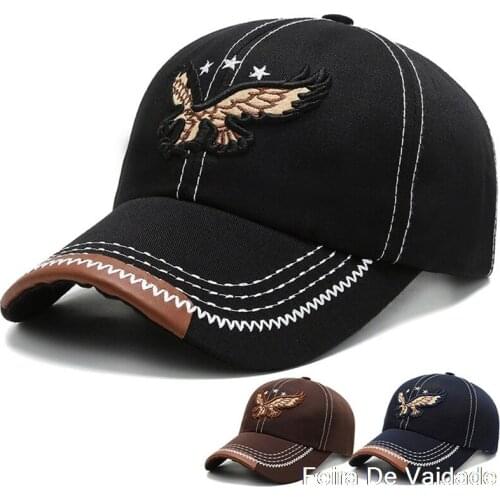 Mens Baseball Cap 2021 Spring Brand Fashion Embroidered Eagle Men Hat Summer Outdoor Womens Peak Cap