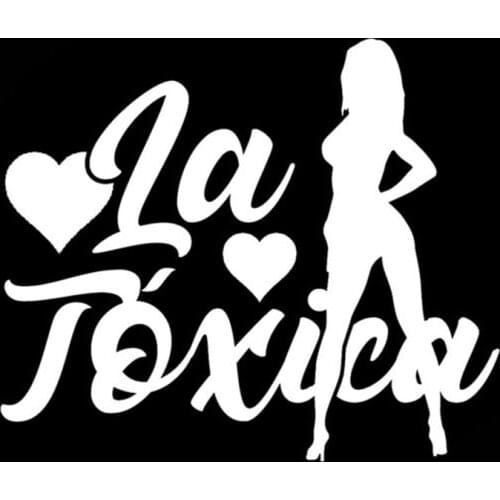 Black/Sliver LA TOXICA Car Sticker Small/Big Size Removable Waterproof Window Body Decal CL820