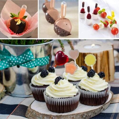 CreamDisposable Baking Tools Straw Injector For Cupcake Dessert Jelly Dropper For Cake Droppers 50 Pcs/pack Ice MilkshakeStraw