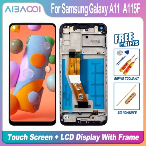 AiBaoQi Brand New 6.4 Inch Touch Screen+1560x720 LCD Display Assembly Replacement For Samsung Galaxy A11 A115F Phone