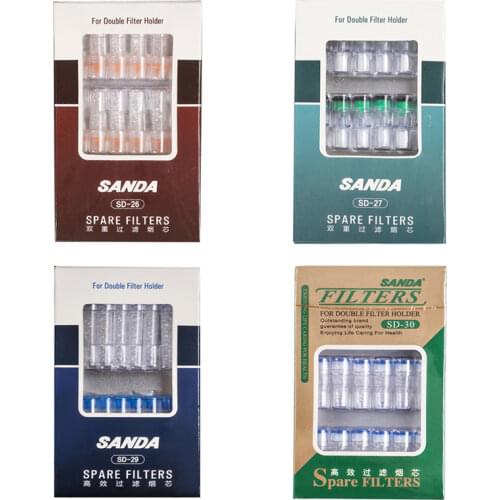 SANDA Cigarette Filters cigarette holder activated carbon filters Smoke Smoking Pipe Accessories sd29 sd30