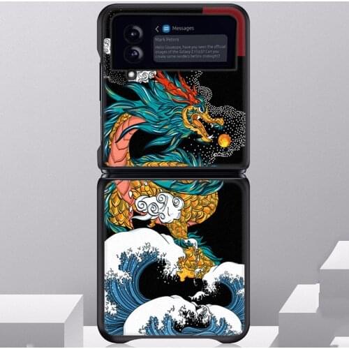 Z Flip 3 Funda Case for Samsung Galaxy Z Flip 3 Z Flip Painted PU Leather Coque Protetion Mobile Phone Case Cover Z Flip 3