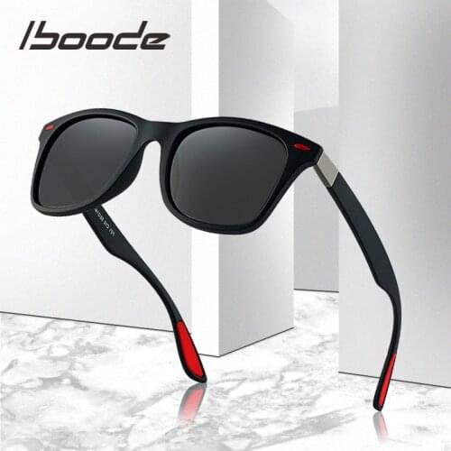 Iboode Square Sunglasses Men Women Polarized Sun Glasses Male Goggle Fashion Driving Eyeglasses Shades UV400 Gafas De Sol