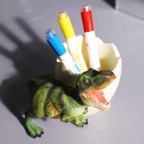 Creative Tyrannosaurus Rex Desktop Decoration Home Desktop Storage Pen Holder Multifunctional Entrance Key Storage Decoration