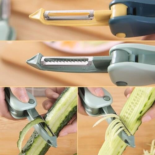 Kitchen Gadgets Fruit Peeler Potato Peeler Grater Double-Head Dual-Purpose Cucumber Grater Artifact Vegetable Tool