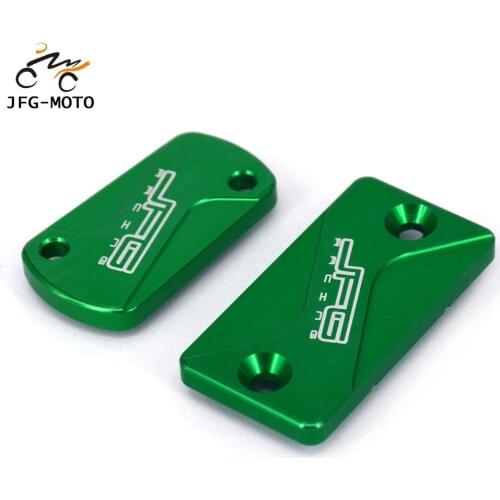 Motorcycle CNC Front And Rear Brake Reservoir Covers For Kawasaki KX125 KX250 KX250F KX250 KX450F KLX300R KLX450R Dirt Bike
