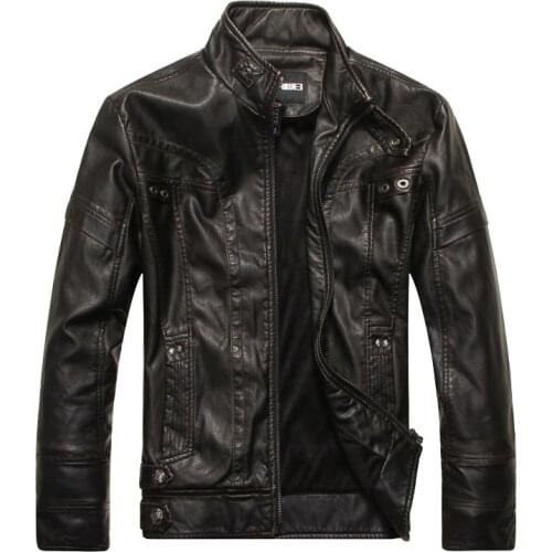 MRMT 2021 Brand Mens PU Leather Jacket Mens Coat Casual Leather Jacket Apparel