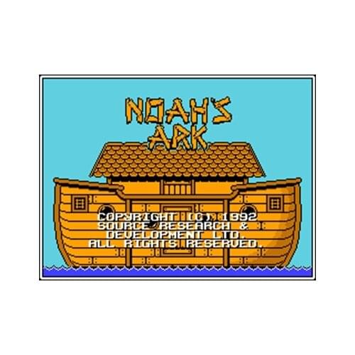 Noahs Ark Region Free 8 Bit Game Card For 72 Pin Video Game Player