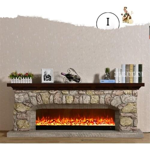 New I-type Living Room Decoration Heating Fireplace Creative European Fireplace Electric Fireplace Shelf+Heating Core 110V/220V