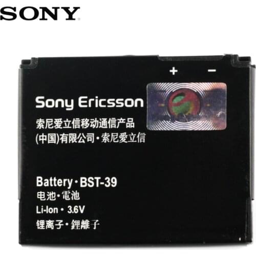 Original SONY BST-39 Battery For Sony W380c W508 W910 R300 W20 W908 W910i T707 BST-39 Genuine Replacement Phone Battery 920mAh