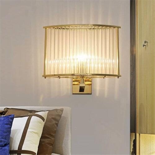 Loft luminaria hanglampen glass ball rope corridor bedroom aisle cabecero de cama wall lights for home wall lamp