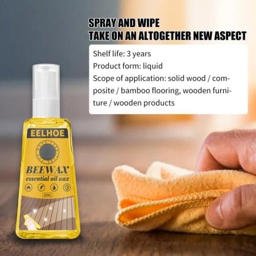 1 Pc 30ml Beeswax Wood Furniture Care Polishing Spray Maintenance Spray Household Furniture Maintenance Spray Household Cleaning