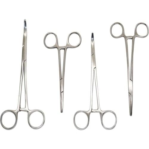 Forceps Surgical Forceps Surgical Tool kit Hemostat Locking Clamps Forceps Fishing Pliers Stainless Steel Hemostatic Clamp 1 Pcs