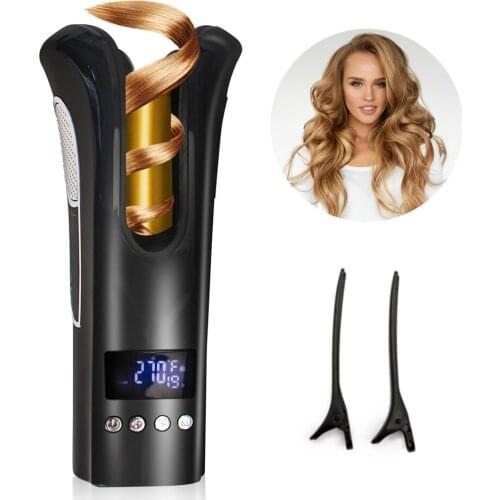 Rose Type Curling Iron Automatic Hair curler spiral Tourmaline Ceramic Heater LED Digital Mini Portable Curler Air Curling Wand