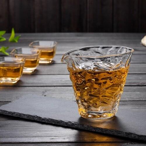 Hand-blown Kungfu Tea Fair Glass Cups Unique Cups Morning Tea Coffee Milk Juice Mugs SH233