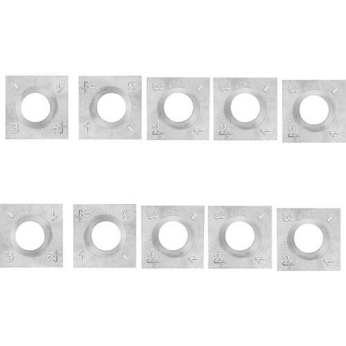 10Pcs Wood Turning Carbide Insert Blades Milling 30 Degree Lathe Chisel Replacement Blade 14X14X2mm