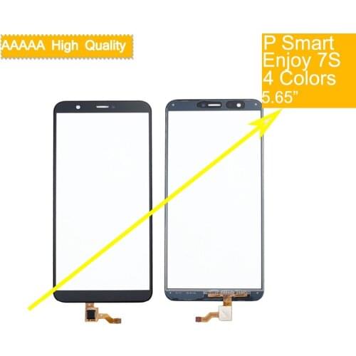10Pcs For Huawei P Smart FIG-LX1 LX2 FIG-L21 FIG-L22 Enjoy 7S Touch Screen Touch Panel Sensor Digitizer Front Glass Touchscreen