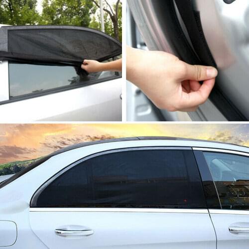 2 Pcs Car Side Window Sun Shade UV Protection Anti Mosquito Window Breathable Mesh Net Universal 2 Pack for Front/Rear Window