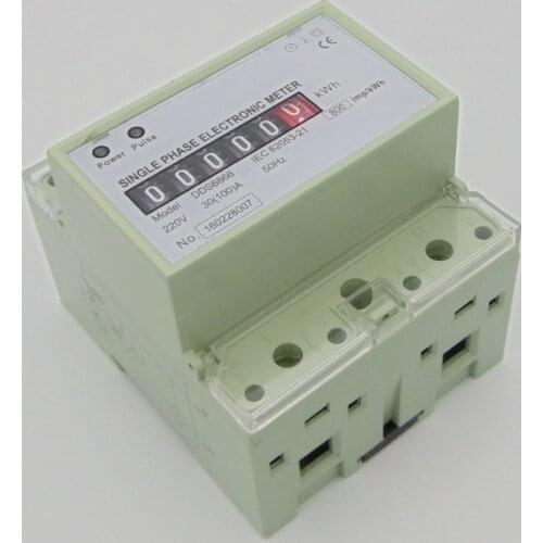 220V 30(100)A 50HZ Single Phase DIN-rail Kilowatt Hour kwh Meter