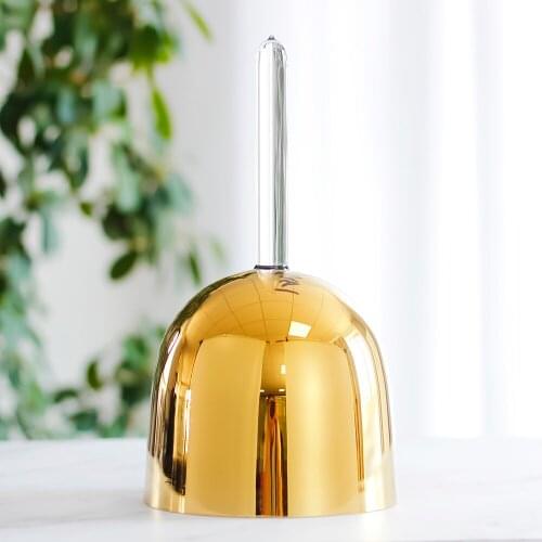 3th octave about 8" 24k gold F note crystal singing handle bowl for heart chakras