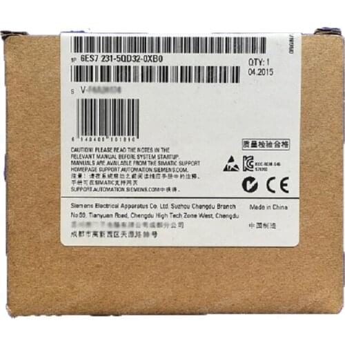 6ES7231-5QD32-0XB0 S7-1200 Original Analog Input Module SM 1231 TC 4 AI 6ES7 231-5QD32-0XB0 6ES72315QD320XB0 PLC