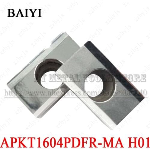 APKT1003PDFR-MA H01 APKT1604PDFR-MA H01 Aluminum Milling inserts Indexable tool CNC Metal cutter lathe APKT 1003/1604 Tools