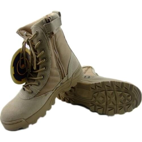 Hiking Outdoor Combat Boots Desert Leather Airsoft Boots Military Waterproof Hunting Martin Boots Shoes High Quality Mens Boots