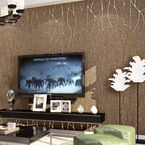 Deerskin line papel de parede 3D Flocking Wallpaper For Bedroom Living Room Home Decoration 3D Wall Paper roll palace