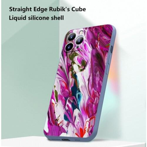 For iPhone 11 12 Pro X XR XS Max 7 8 Plus Back Case Full Lens Protection Cover Ink Painting Phone Case