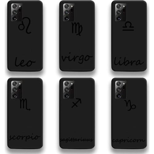 Zodiac Sign Phone Case For Samsung Galaxy Note20 ultra 7 8 9 10 Plus lite M51 M21 M31 J8 2018 Prime