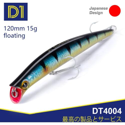 D1 magnet komomo fishing lure popper hard lure floating Wobblers 120mm/15g origin hooks saltwater for fishing bass pike crochet
