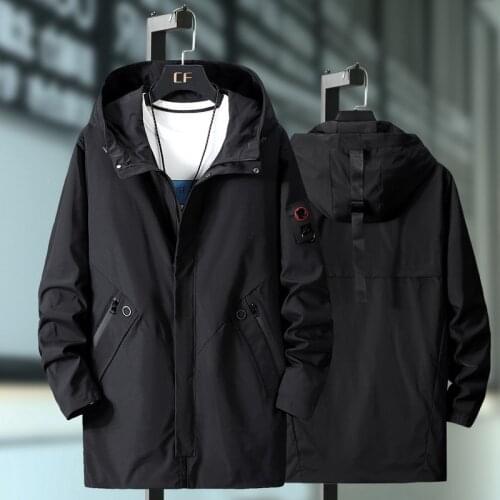 Dash Pard Men's Hooded Trench Coats