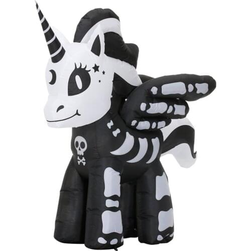 Unicorn Inflatable Dolls Yard Air Decoration Yard Garden Halloween Inflatable Props 1.8M