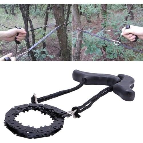 Woodworking Pocket Hand Chainsaw Heavy duty Manganese Survival Wire Saw Camp Hike Outdoor Hunt Fish Tool Cut Cutter Wood Forest