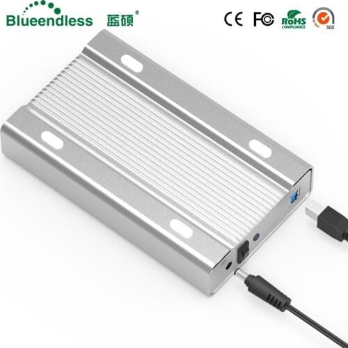 Blueendless 3.5 inch all-metal hdd case mobile hard disk box USB 3.0 sata 5gbps hard drive SATA hdd enclosure aluminum shell