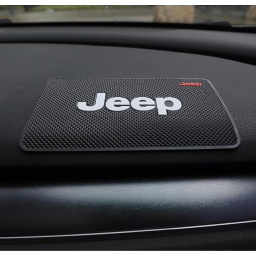 1Pcs Car Dashboard Non-Slip Mat PVC Silicone Anti-Slip Pad For Jeep Compass Grand Renegade Cherokee Wrangler Patriot Rubicon
