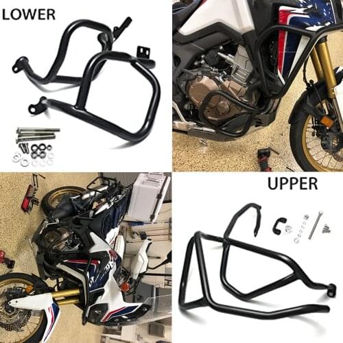 Crash Bars Upper Lower Highway Engine Guard Bumper Engine Protectors For Honda CRF 1000L Africa Twin ABS CRF1000L 2016-2019