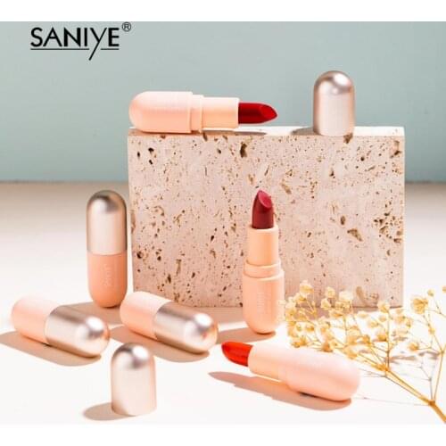 6 Colors Matte Lipstick Tubes Waterproof Long Lasting Sexy Red Lip Stick Pigments Makeup Never Fade Away Lip Gloss Cosmetics