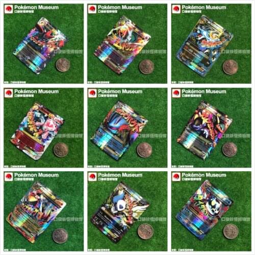 Pokemon Anime Battle Card MEGA Super Evolution Card Pikachu Collection Card Action Character Model Childrens Toy Gift
