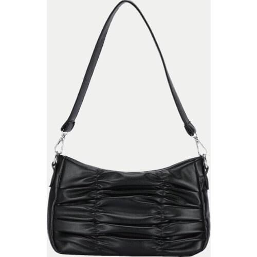 Casual Fashion Women Underarm Shoulder Bags Soft PU Leather Baguette Handbag Female Purse Bag Armpit Clutch