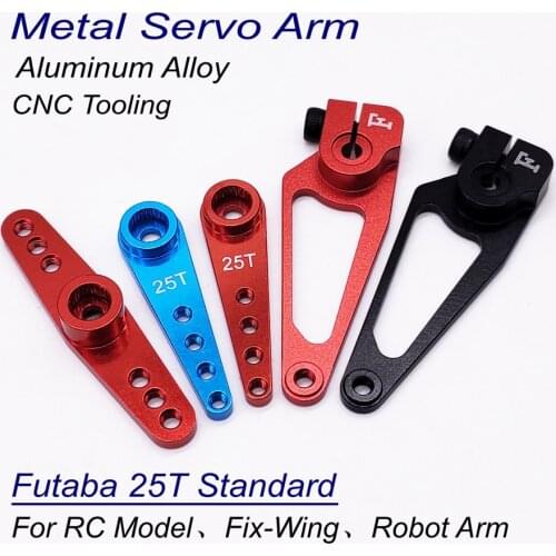 Aluminum Alloy Futaba JR 25T Standard Servo Arm Horn for 5.8mm Shaft Digital Servo JX SPT Deko DSSERVO KST GDW Servo