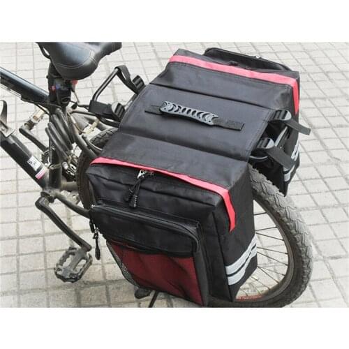 MTB Bicycle Carrier Bag Rear Rack Bike Trunk Bag Luggage Pannier Back Seat Double Side Cycling Bycicle Bag Durable Travel